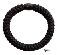 Hair Elastics 5pcs Black