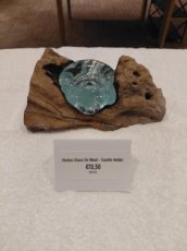 Molten glass candle holder